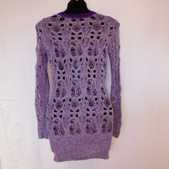 Armani Exchange Scoop Neck Loose Weave Sweater- Sz. Sm - Picture 3 of 4